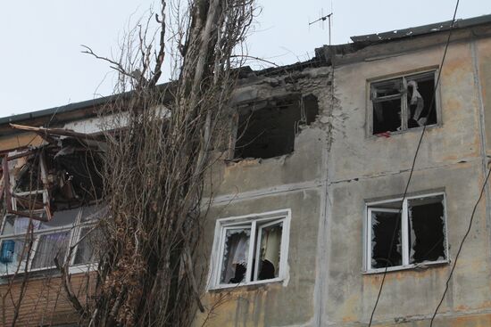 Donetsk after shelling
