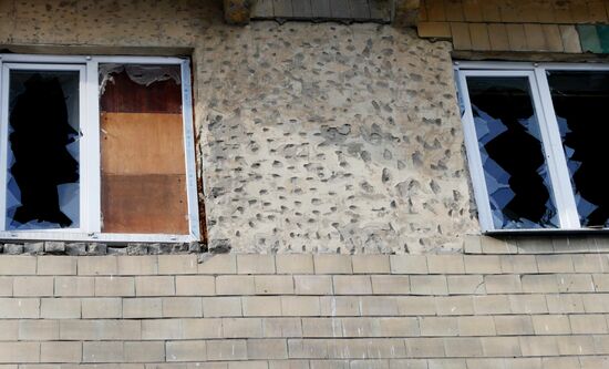 Donetsk after shelling
