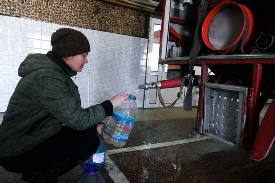 Donetsk after shelling