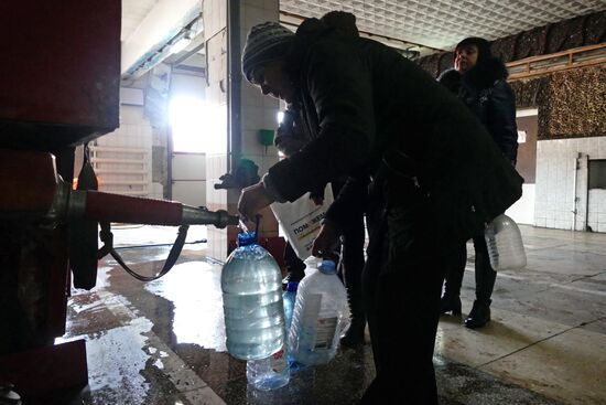 Donetsk after shelling
