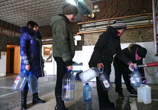 Donetsk after shelling