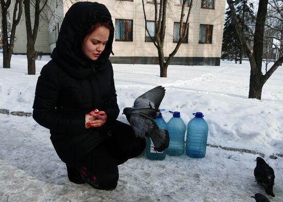 Donetsk after shelling