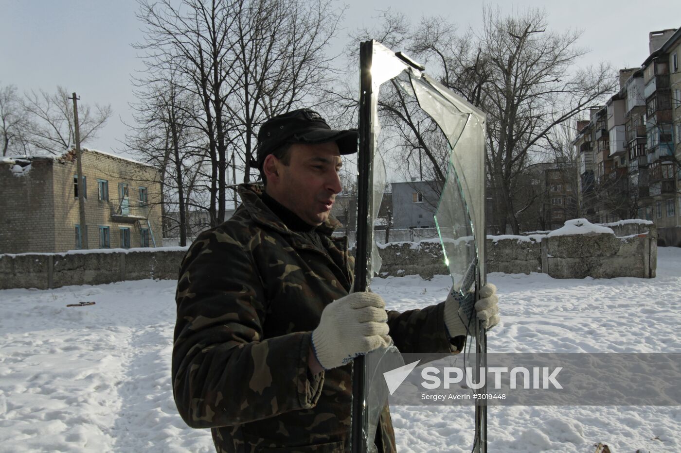 Donetsk after shelling