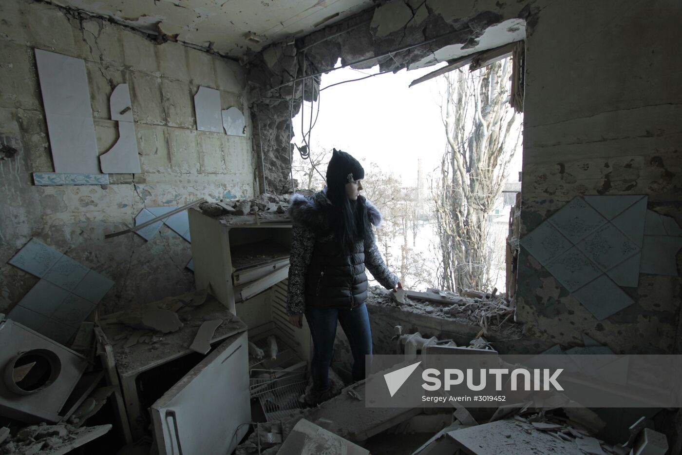 Donetsk after shelling