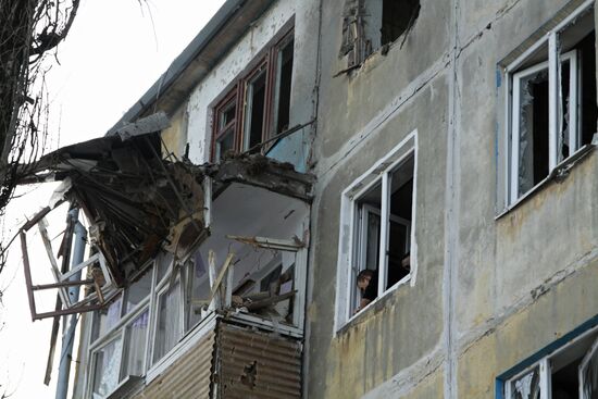 Donetsk after shelling