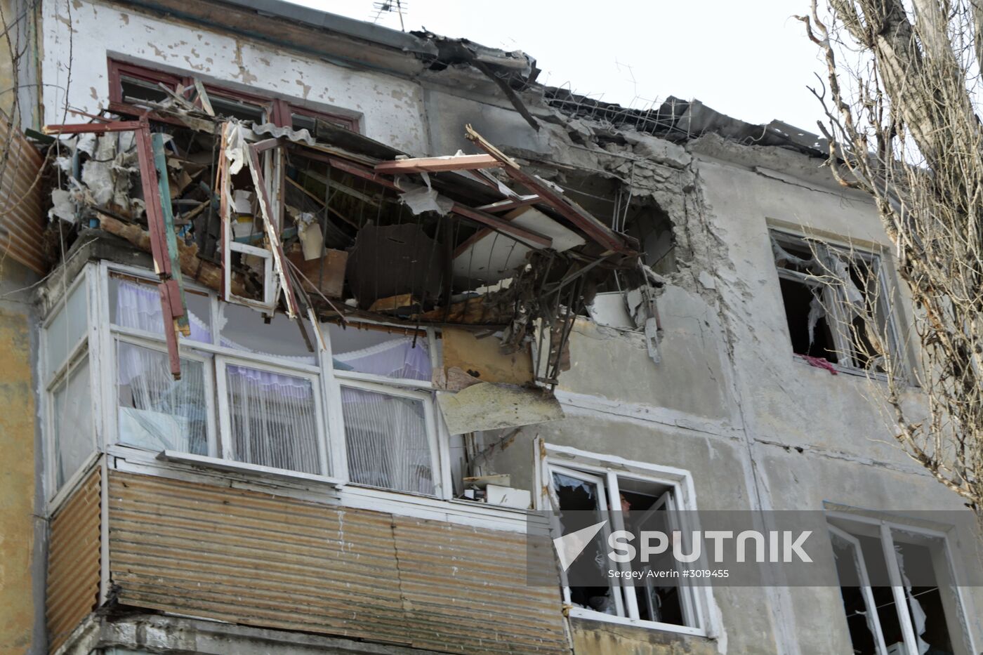 Donetsk after shelling