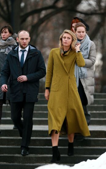 Maria Sharapova presents Yota company's new projects