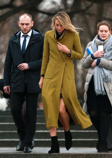 Maria Sharapova presents Yota company's new projects