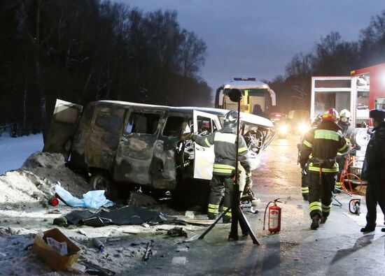 Major road accident in New Moscow