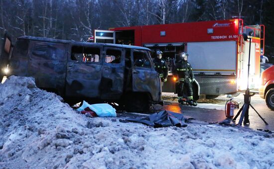 Major road accident in New Moscow