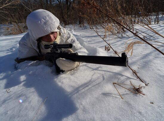 Marines exercise in Primorsky Krai