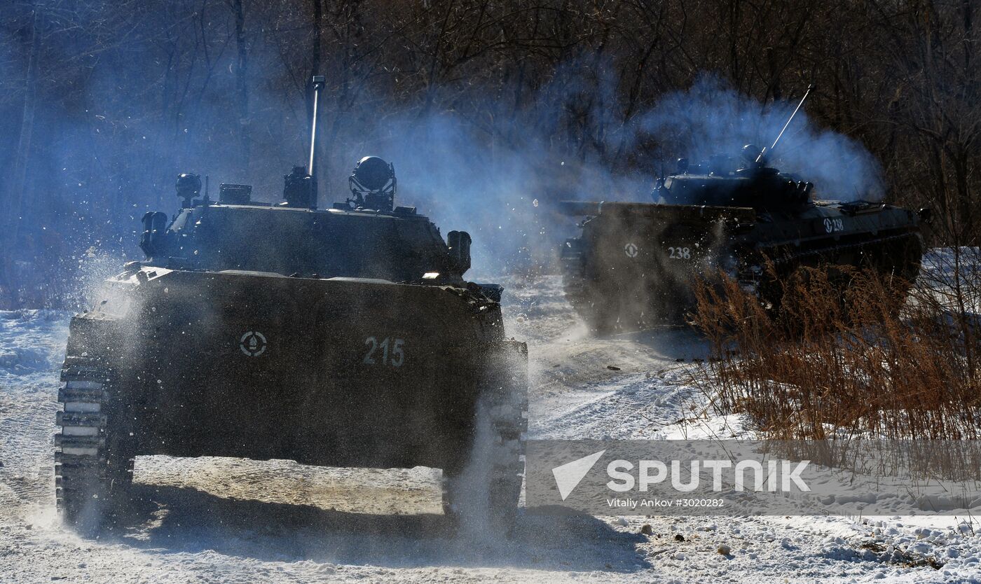 Marines exercise in Primorsky Krai