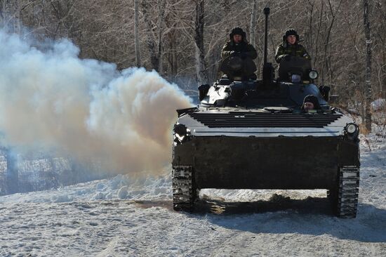 Marines exercise in Primorsky Krai