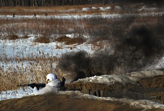 Marines exercise in Primorsky Krai
