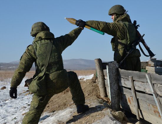 Marines exercise in Primorsky Krai