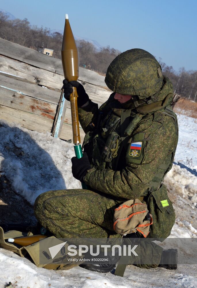 Marines exercise in Primorsky Krai