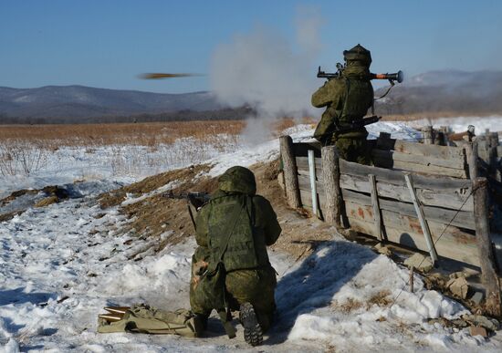 Marines exercise in Primorsky Krai