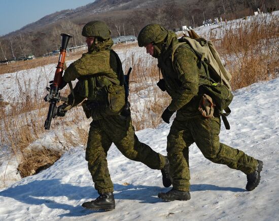 Marines exercise in Primorsky Krai