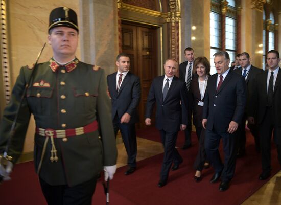 Russian President Vladimir Putin's visit to Hungary