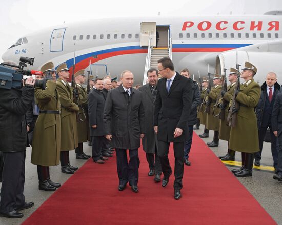 Russian President Vladimir Putin's working visit to Hungary