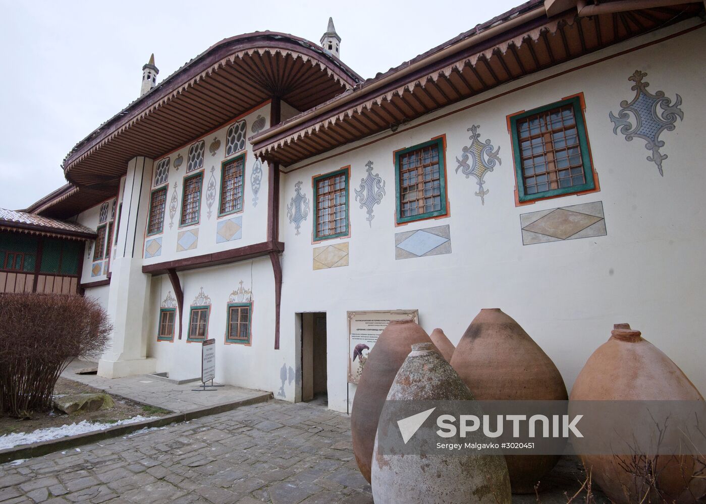 Restoration works in Khan's Palace of Bakhchisaray