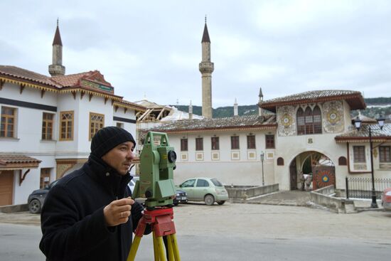 Restoration works in Khan's Palace of Bakhchysarai