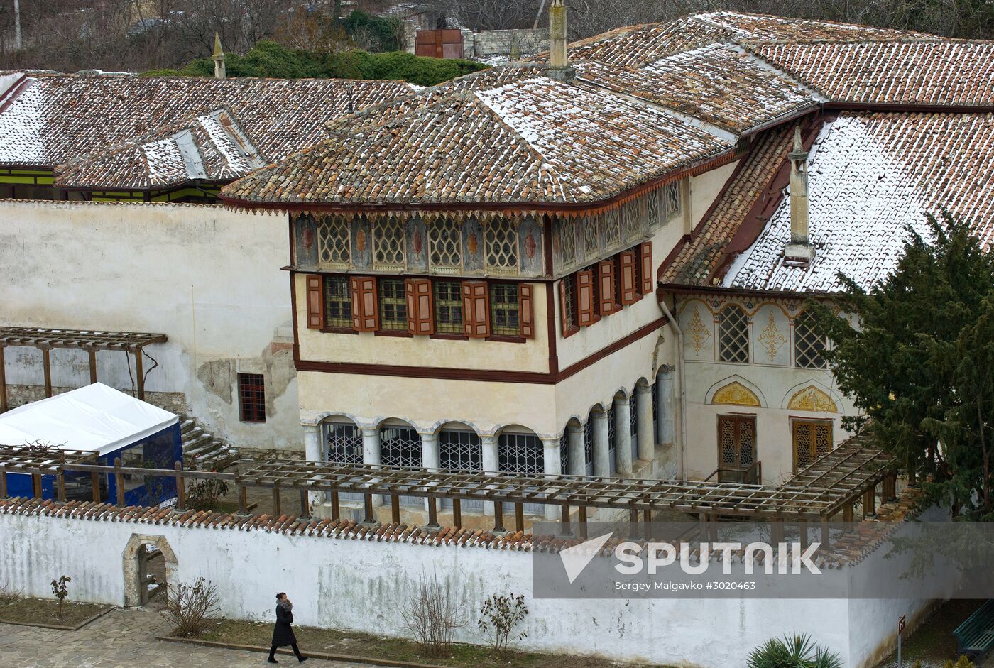 Restoration works in Khan's Palace of Bakhchisaray