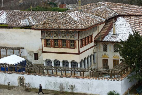 Restoration works in Khan's Palace of Bakhchisaray