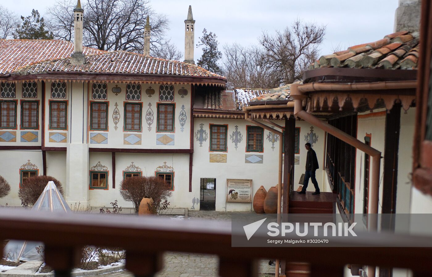 Restoration works in Khan's Palace of Bakhchisaray