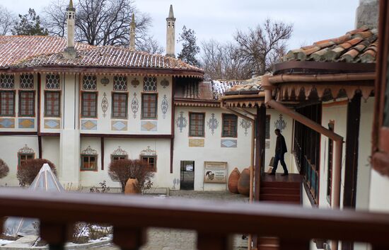 Restoration works in Khan's Palace of Bakhchisaray