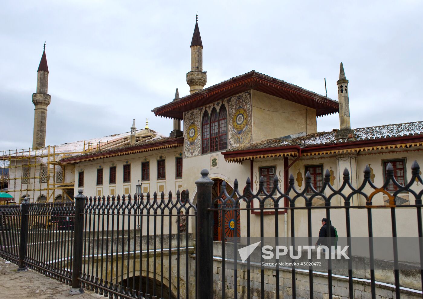 Restoration works in Khan's Palace of Bakhchisaray
