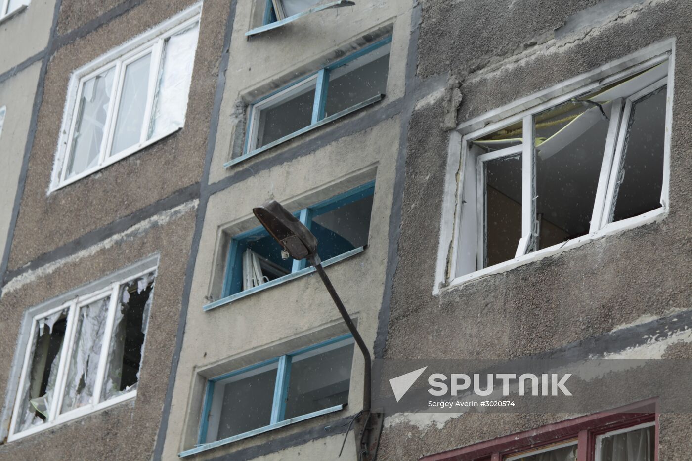 Donetsk after shelling