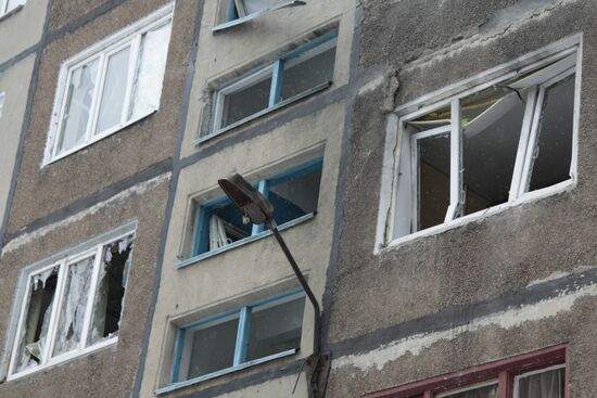 Donetsk after shelling