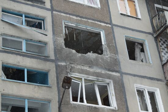 Donetsk after shelling