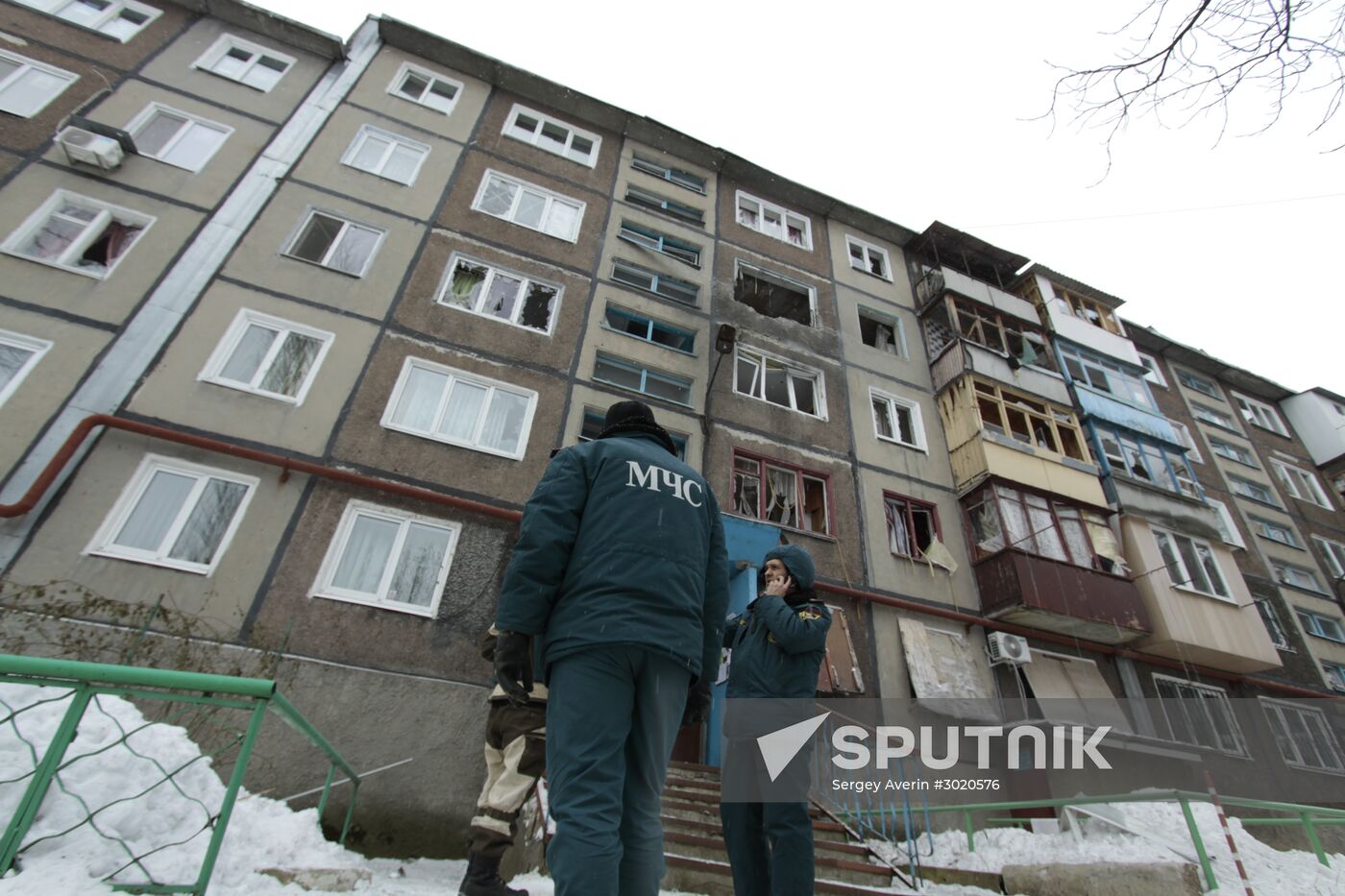Donetsk after shelling