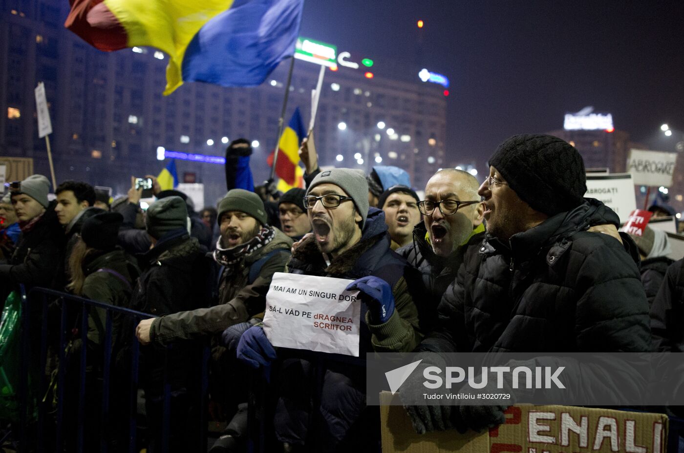 Anti-government protests in Bucharest