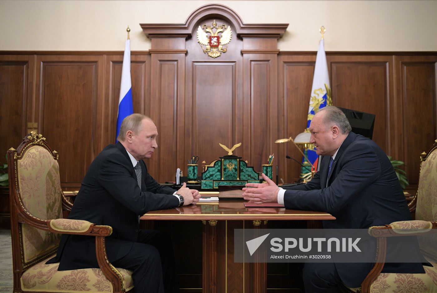 President Putin meets with Kamchatka Governor Vladimir Ilyukhin