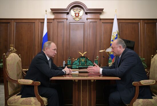 President Putin meets with Kamchatka Governor Vladimir Ilyukhin