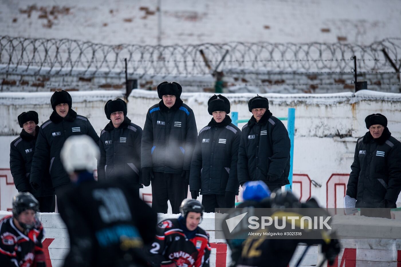 Ice hockey at penitentiary in Omsk