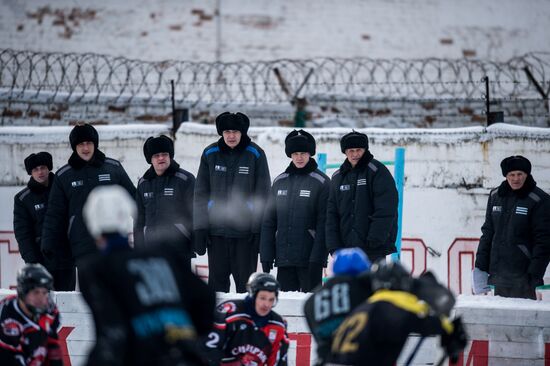Ice hockey at penitentiary in Omsk