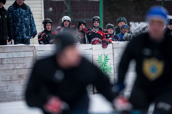 Ice hockey at penitentiary in Omsk