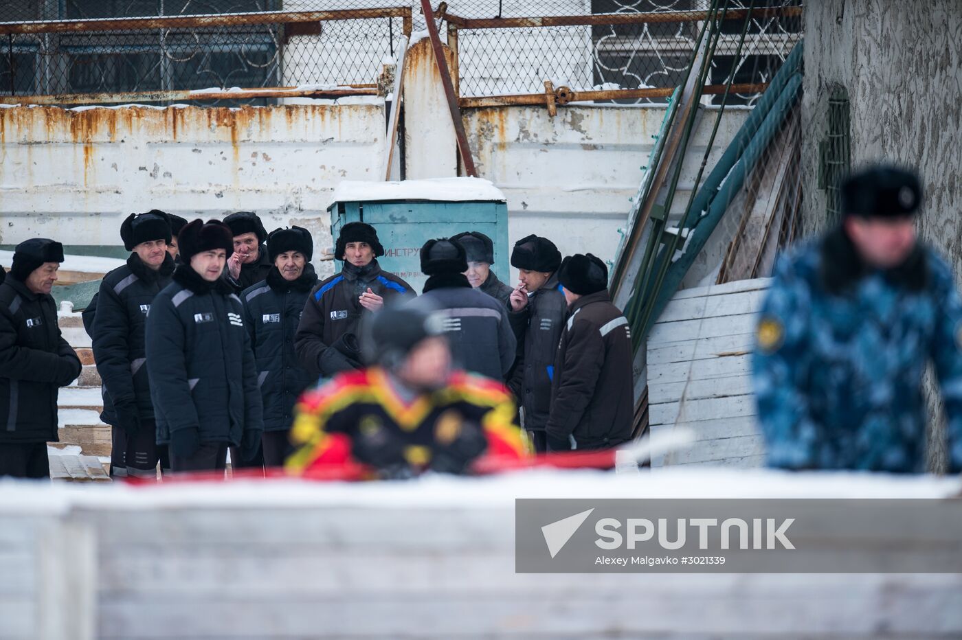 Ice hockey at penitentiary in Omsk