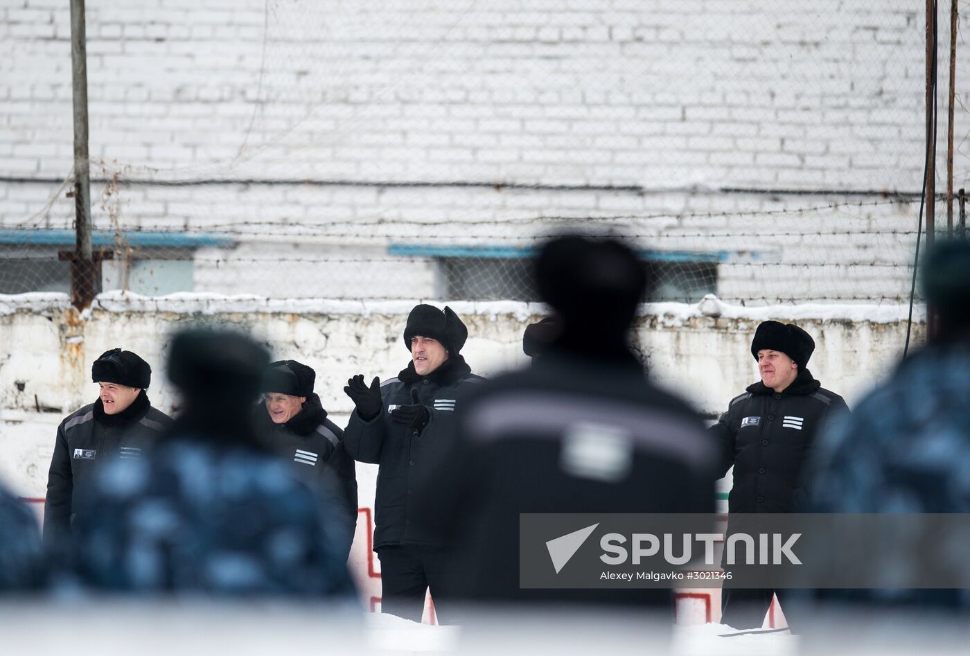 Ice hockey at penitentiary in Omsk