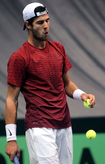 Tennis. Davis Cup. Serbia vs. Russia. Day One