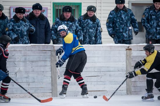 Ice hockey at penitentiary in Omsk