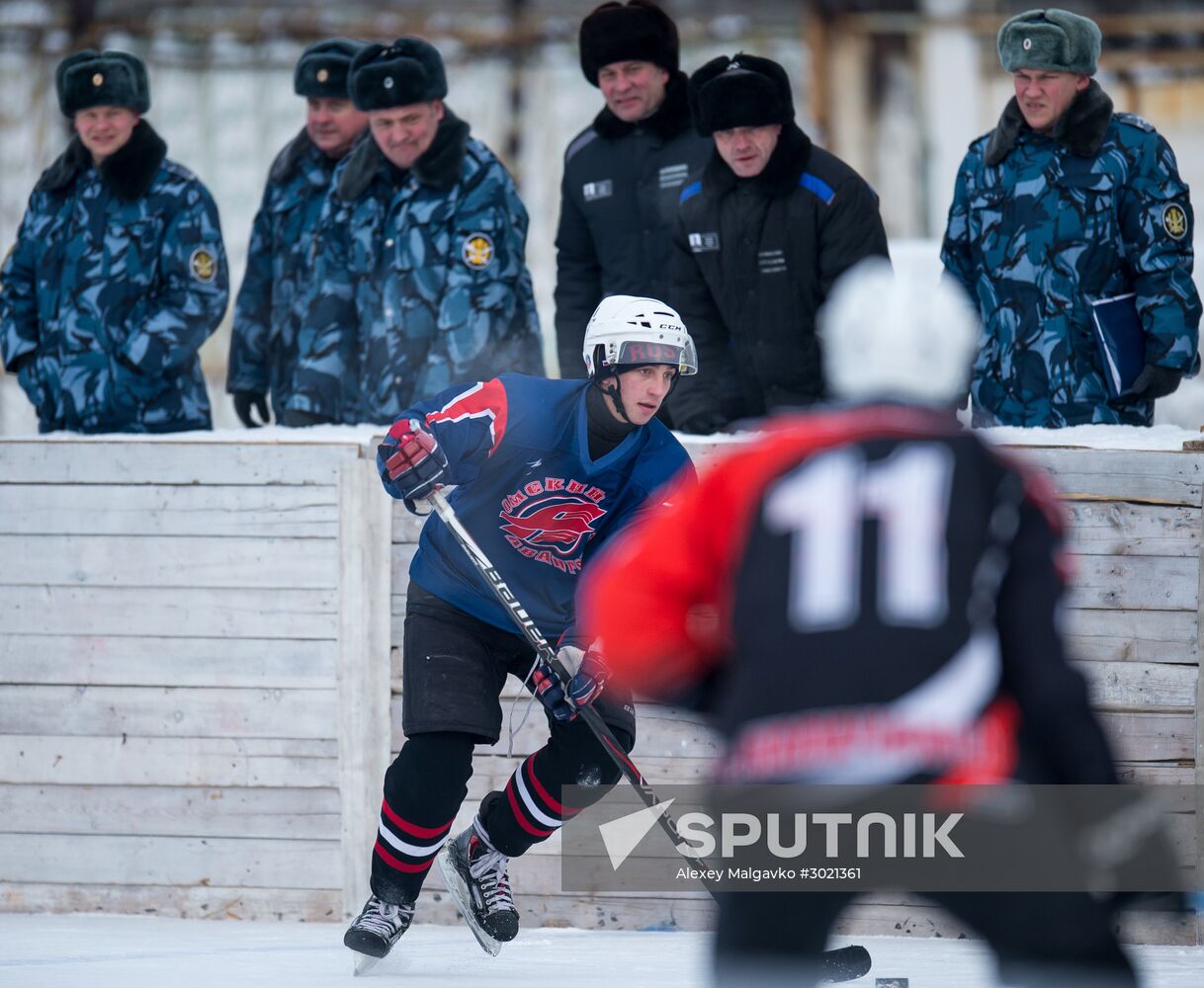 Ice hockey at penitentiary in Omsk