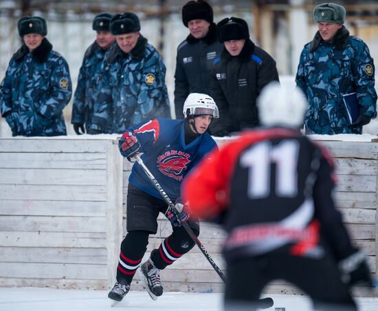 Ice hockey at penitentiary in Omsk
