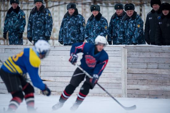 Ice hockey at penitentiary in Omsk
