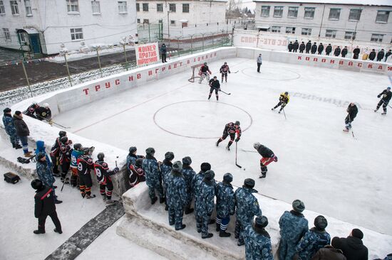 Ice hockey at penitentiary in Omsk