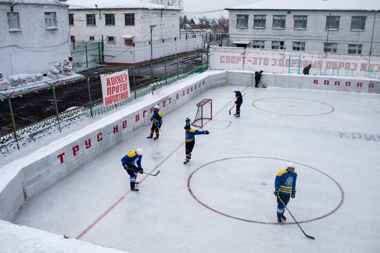 Ice hockey at penitentiary in Omsk